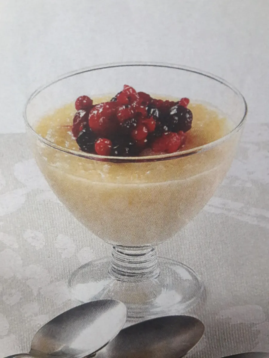Arroz Doce com frutos bêbados