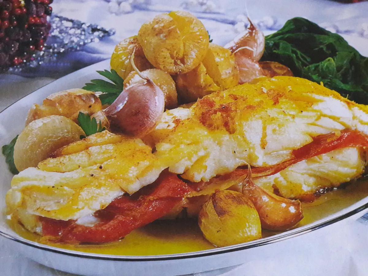 Bacalhau com presunto