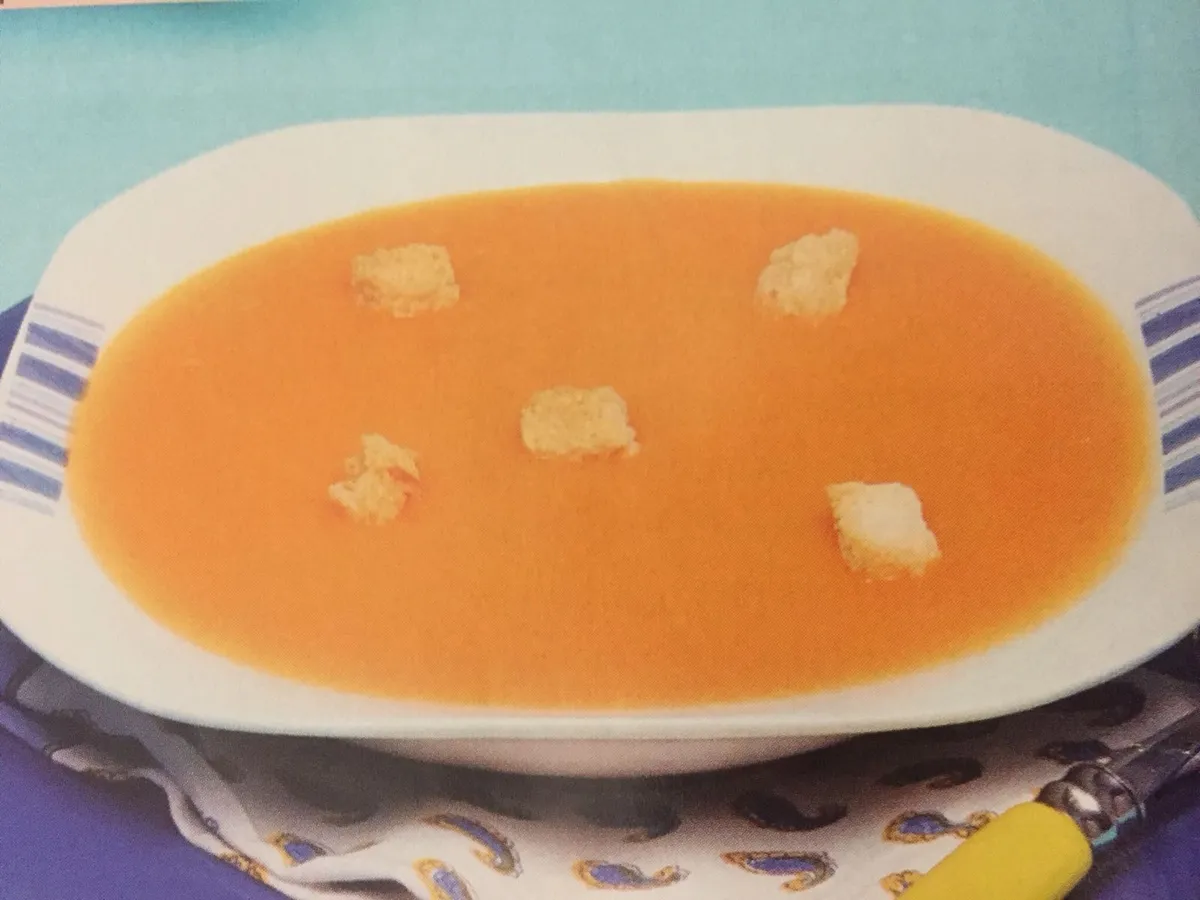 Creme de grão com couve chinesa 