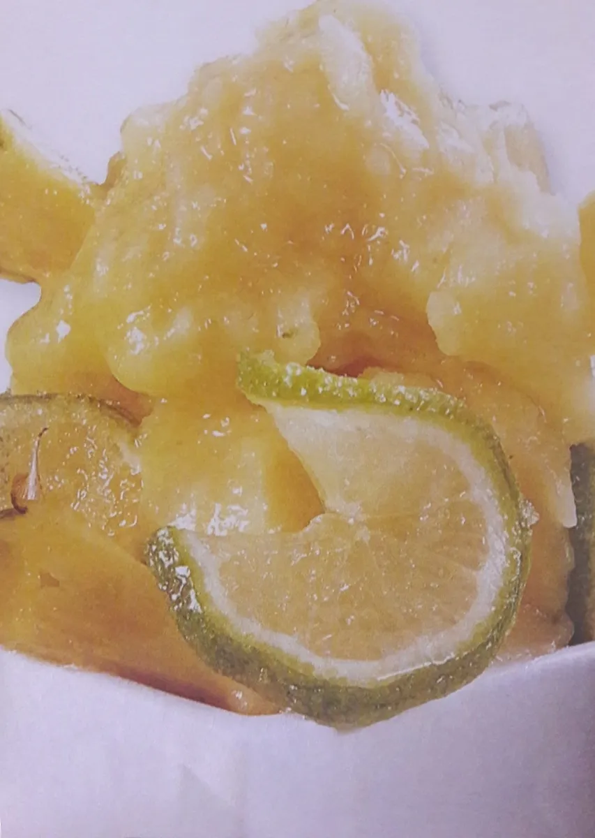 Gelado de Ananás e Limão