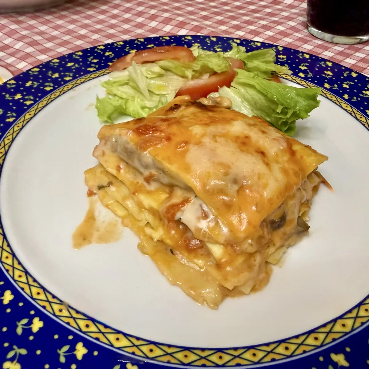 Lasanha de Pato com Cogumelos