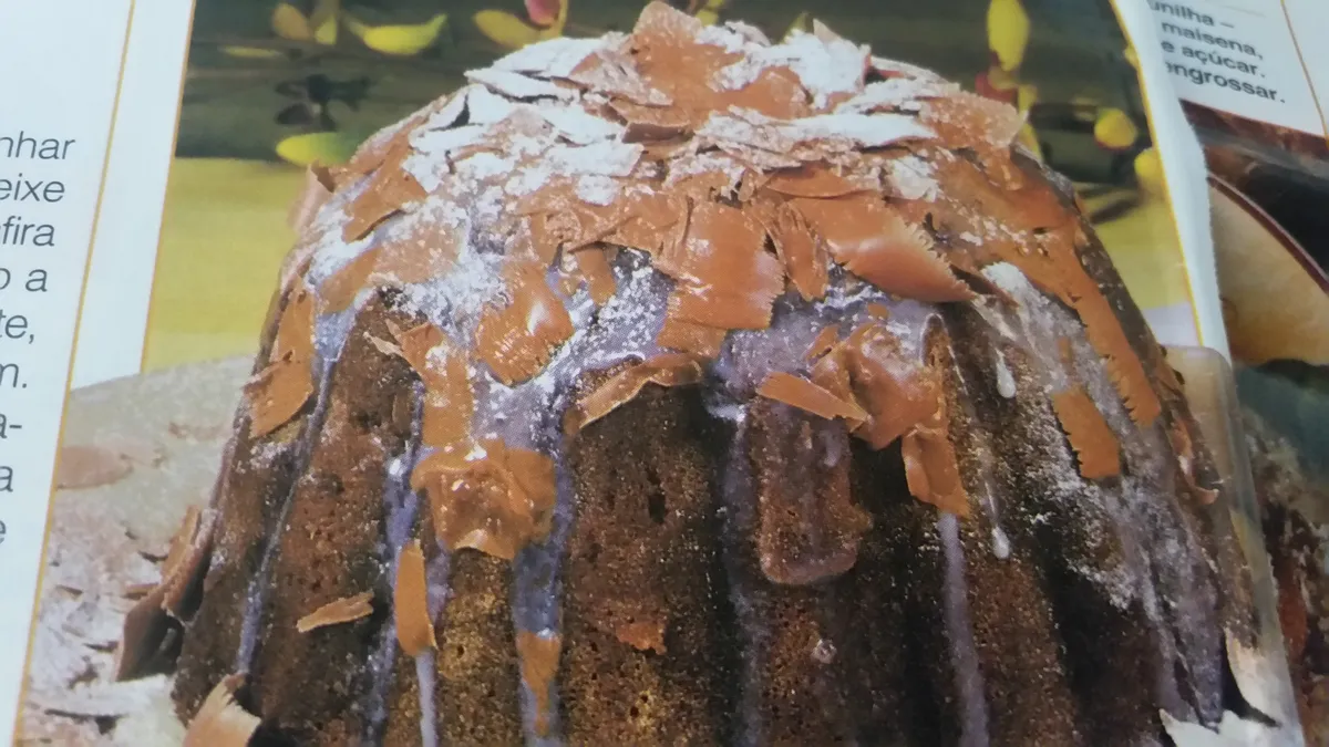Pudim de Pão com Chocolate