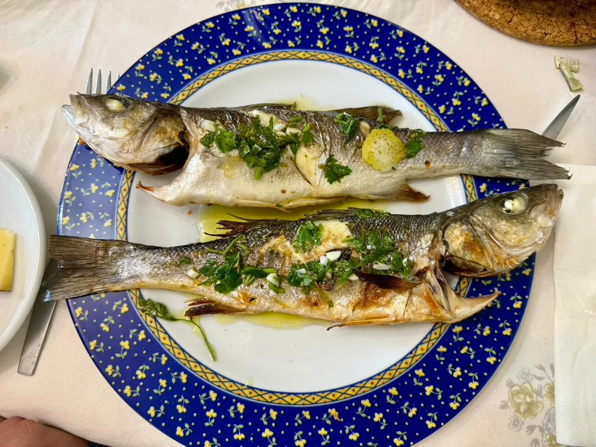 Robalo Grelhado com sumo de limão