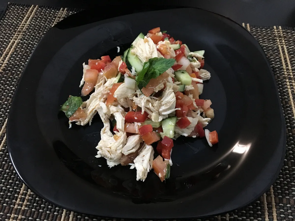 Salada de frango