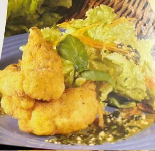 Asas de frango panadas
