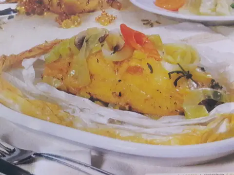 Bacalhau em papelote