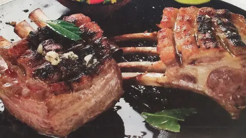 Borrego Grelhado com Arroz Exótico