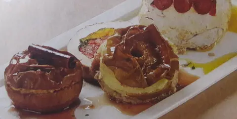 Lombo de Perú com maçã assada