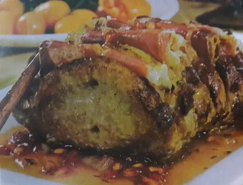 Lombo de porco com romã
