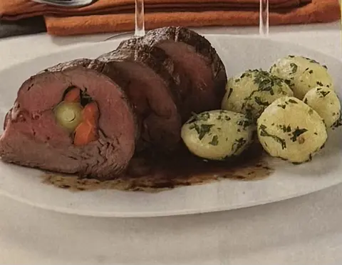 Lombo de Vitela com Legumes