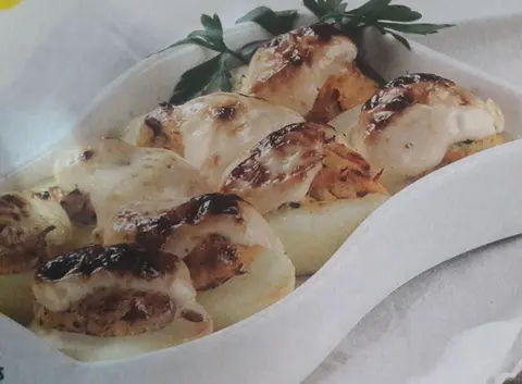 Ovos recheados com bacalhau