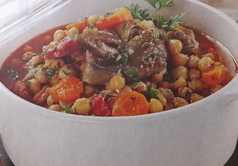 Pezinhos de porco com grão