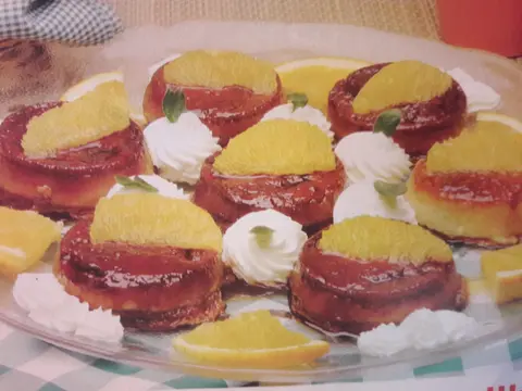 Pudins de Laranja e Baunilha