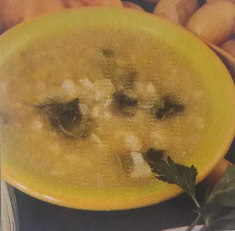 Sopa de Alho Francês com couve-flor