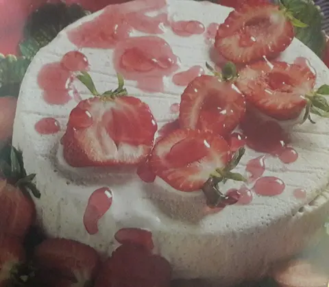 Tarte gelada de morangos