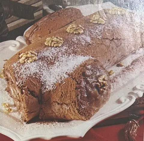 Tronco de Chocolate e Castanhas