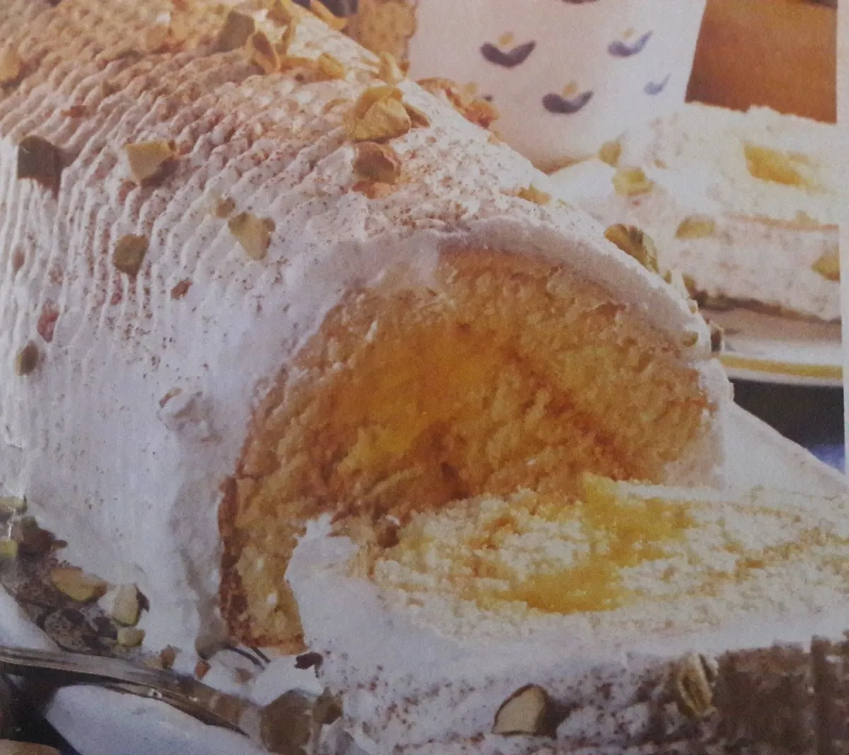 Torta de Natas e Pistácios